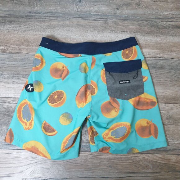Hurley Men Board Shorts Fruit Print Swim Trunks Size 30 - Picture 5 of 7